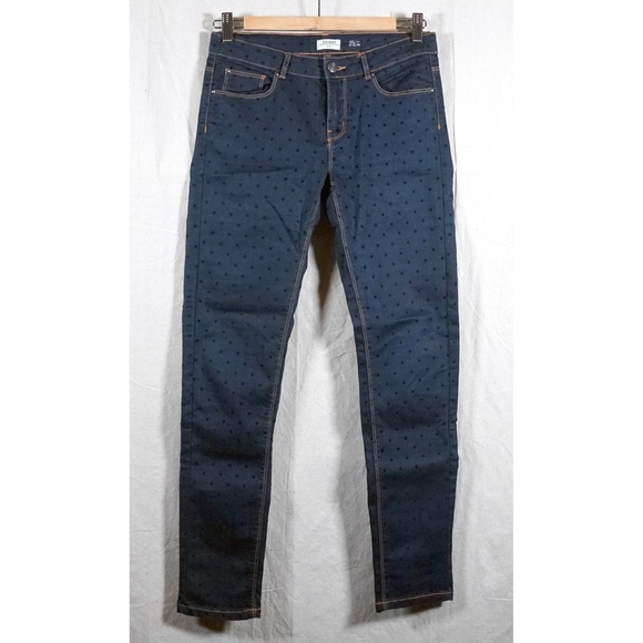 OVS Girls 12-13 Skinny Fit Polka-Dot Denim Pant - Picture 2 of 15